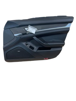 2014-2016 Porsche Panamera Black Door Interior Trim Panel - Front, Right (Passenger) (Used OEM)