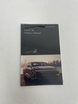 2022-2024 Lucid Air Black Sealed Owners Manual Book (Used OEM)