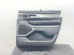 2022-2025 Jeep Wagoneer Black Door Interior Trim Panel with Roll Shade - Rear, Right (Passenger) (Used OEM)