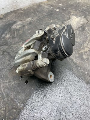 2024-2025 Toyota Grand Highlander Disc Brake Caliper and Bracket with Motor - Rear, Right (Passenger) (Used OEM)