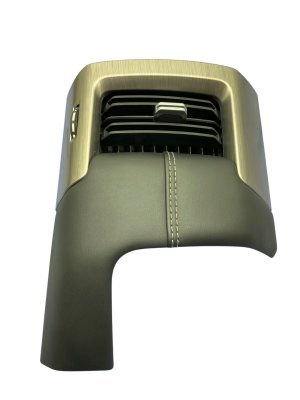 2022-2025 INFINITI QX60 Charcoal (Black) Dashboard Air Vent with Leather Trim - Front (Used OEM)