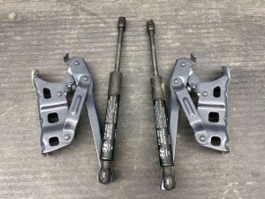 2020-2025 Hyundai Palisade Hood Hinge and Support Strut Set - Front, Right (Passenger) (Used OEM)