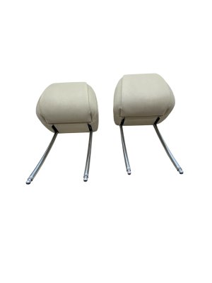 2020-2024 BMW X6 Beige Seat Leatherette Headrest Set - Front, Right (Passenger) (Used OEM)