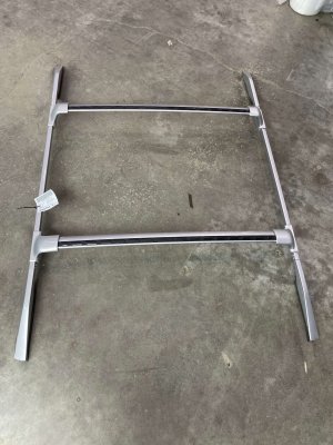 2022-2025 INFINITI QX60 Silver Roof Mounted Luggage Rack Rail Assembly (Used OEM)