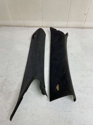 2010-2016 Porsche Panamera Black Windshield A-Pillar Trim Set - Front (Used OEM)