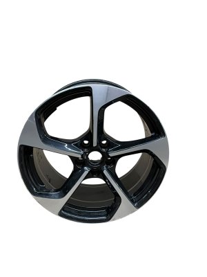 2022-2026 Lucid Air Black 20x9.5 5-Spoke Machined Face Black Rear Alloy Wheel (Used OEM)