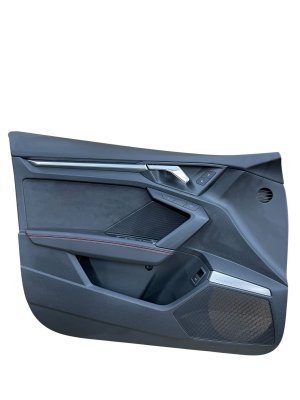 2022-2025 Audi A3 Black Door Interior Trim Panel - Front, Left (Driver) (Used OEM)
