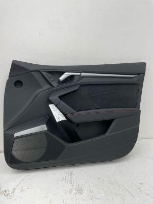 2022-2025 Audi A3 Black Door Interior Trim Panel - Front, Right (Passenger) (Used OEM)