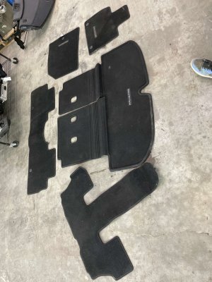 2020-2023 Kia Telluride Black Front and Rear Carpet Floor Mat Set (Used OEM)