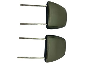 2022-2025 INFINITI QX60 Charcoal (Black) Seat Leather Headrest Set - Front, Right (Passenger) (Used OEM)