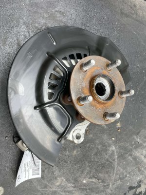 2024-2025 Toyota Grand Highlander Steering Knuckle with Wheel Bearing and Hub Assembly - Front, Left (Driver) (Used OEM)