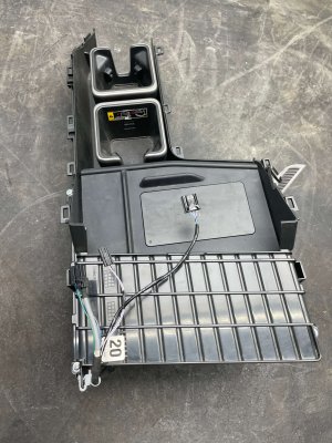 2024-2025 Lexus TX500h Center Console Storage Tray and Cupholder Assembly with Wireless Charger - Front (Used OEM)