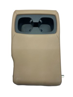 2025 Toyota 4Runner Brown Leather Center Seat Armrest with Cup Holder - Rear, Right (Passenger) (Used OEM)