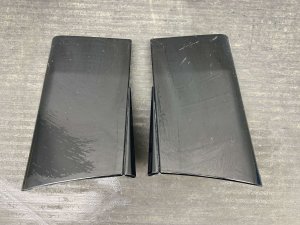 2021-2024 Jaguar F-Pace Santorini Black Bumper Filler Moulding Set - Rear (Used OEM)