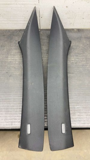2021-2023 Jaguar F-Pace Ebony (Black) A-Pillar Trim Panel Set - Front (Used OEM)