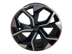 2020-2024 Audi RS Q8 Black 23x10.5 5 Y-Spoke Machined Dark Gray Alloy Wheel (Used OEM)