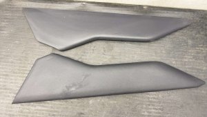 2024-2025 Lexus TX500h Black Center Console Cover Trim Panel Set - Front (Used OEM)