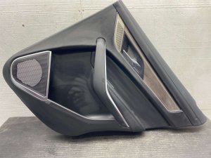 2021-2023 Jaguar F-Pace Ebony (Black) Door Interior Trim Panel - Rear, Right (Passenger) (Used OEM)