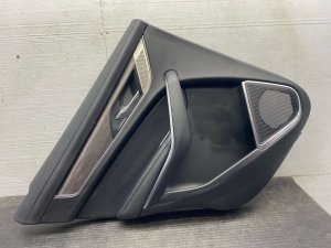 2021-2023 Jaguar F-Pace Ebony (Black) Door Interior Trim Panel - Rear, Left (Driver) (Used OEM)