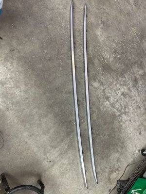 2024-2025 Toyota Grand Highlander Chrome Roof Luggage Rack Rail Set (Used OEM)