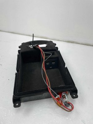 2012-2018 Audi A6 Center Console Storage Box Compartment with USB Port (Used OEM)