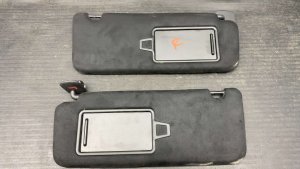 2020-2025 Hyundai Palisade Black Sun Visor Set for Single Sunroof - Front, Right (Passenger) (Used OEM)