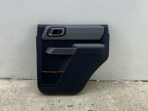 2021-2025 Ford Bronco Black Door Interior Trim Panel - Rear, Right (Passenger) (Used OEM)