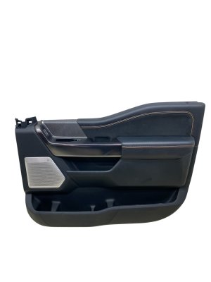 2022-2025 Ford F-150 Lightning Black Door Interior Trim Panel with B&O Audio - Front, Right (Passenger) (Used OEM)