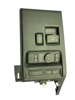 2021-2025 Ford F-150 Black Dash Instrument Panel Trim Cover with Headlight Switch and Controls - Front (Used OEM)