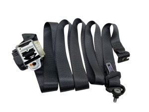 2020-2025 GMC Sierra 2500 HD Black Seat Belt Assembly - Rear, Right (Passenger) (Used OEM)