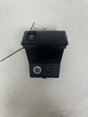 2014-2021 BMW i3 Parking Brake Switch Dash Control Panel with USB and 12V Outlet (Used OEM)