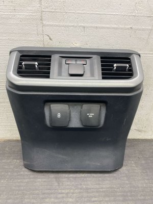 2022-2025 Ford F-150 Lightning Black Center Console HVAC Vent Trim Panel - Rear (Used OEM)