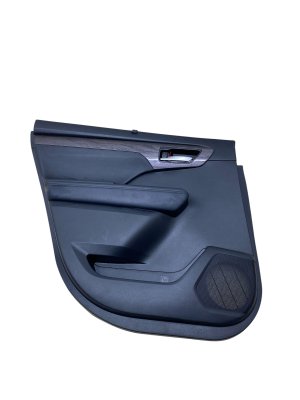 2023-2025 Toyota Highlander Black Door Interior Trim Panel with Sunshade - Rear, Left (Driver) (Used OEM)