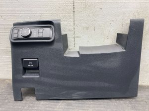 2021-2025 Ford Bronco Black Lower Bolster Kick Panel Trim with Headlight Switch - Front (Used OEM)