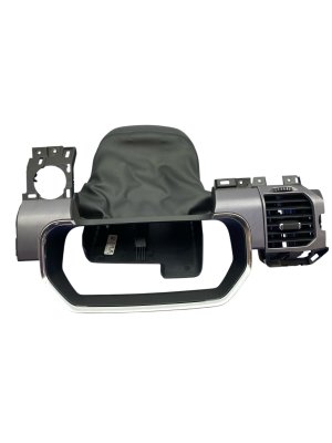 2021-2025 Ford F-150 Black Instrument Cluster Bezel with Air Vent and Steering Column Trim (Used OEM)