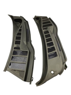 2022-2025 Ford F-150 Lightning Cowl Vent Grille Cover Trim Panel Set (Used OEM)