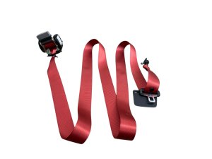 2019-2025 Genesis G70 Red Seat Belt Assembly - Rear, Right (Passenger) (Used OEM)
