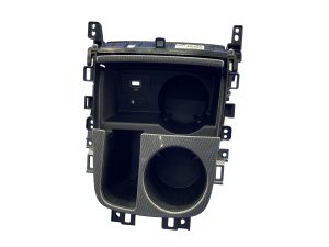 2021-2023 Hyundai Santa Fe Gray Front Center Console Cup Holder and Storage Compartment Box Assembly (Used OEM)