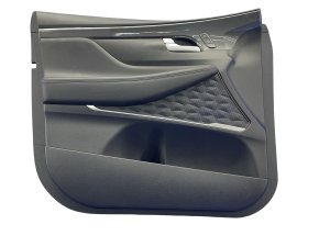 2021-2023 Hyundai Santa Fe Black Door Interior Trim Panel with Harman Kardon Audio - Front, Left (Driver) (Used OEM)