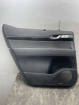 2023-2025 Hyundai Palisade Black Door Interior Trim Panel - Rear, Left (Driver) (Used OEM)