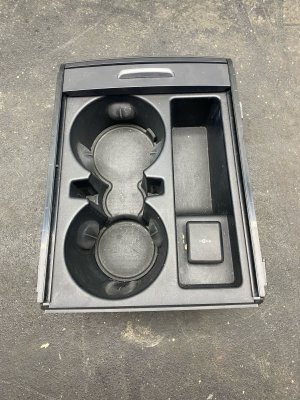 2021-2024 Jaguar XF Center Console Cupholder with Storage - Front (Used OEM)