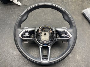 2021-2023 Jaguar F-Pace Ebony (Black) Heated Steering Wheel - Front (Used OEM)