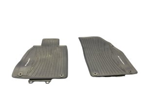 2013-2024 Porsche Boxster Black All-Weather Rubber Floor Mat Set - Front (Used OEM)