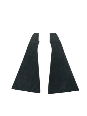 2020-2023 BMW X6 Black Lower Center Console Carpet Trim Cover Panel Set - Front (Used OEM)