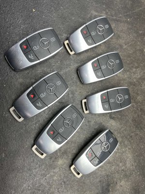 2015-2017 Smart Fortwo Keyless Entry Remote Key Fob Set (Used OEM)