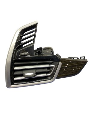 2020-2023 BMW X6 Air Conditioning and Heater Air Vent Grille with Wood Grain Trim Cover - Front (Used OEM)