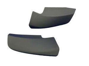 2023-2024 Maserati Grecale Black C-Pillar Lower Quarter Trim Cover Panel Set - Rear (Used OEM)