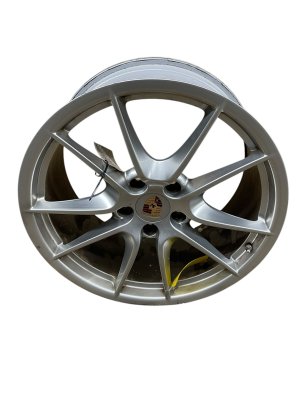 2013-2016 Porsche Boxster 20x9.5 5 Double-Spoke Machined Rear Alloy Wheel (Used OEM)