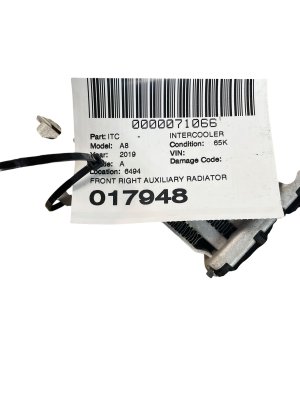 2019-2023 Audi A8 Auxiliary Intercooler - Front (Used OEM)
