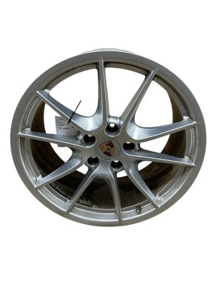 2013-2016 Porsche Boxster 20x9.5 5 Double-Spoke Machined Rear Alloy Wheel (Used OEM)